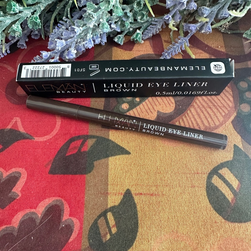 Elemana Beauty Brown Liquid Eyeliner Brown.  Brand New